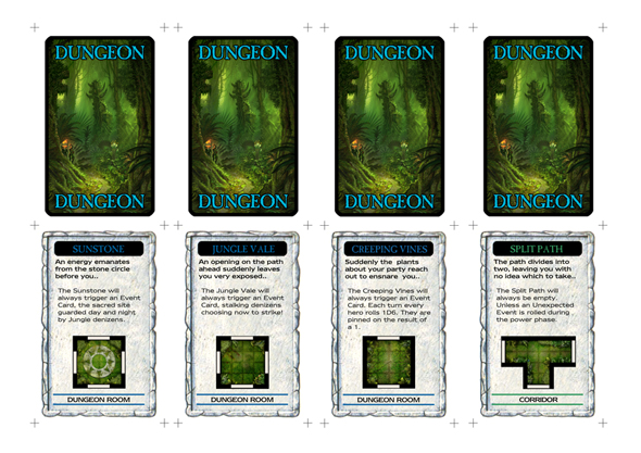 Warhammer Quest Jungle Cards